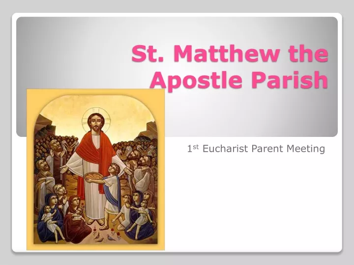 st matthew the apostle parish