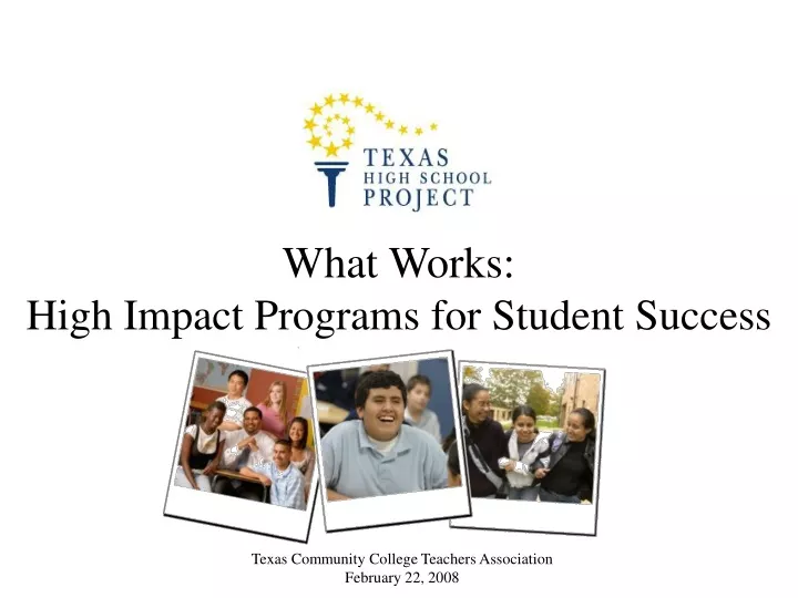 what works high impact programs for student success