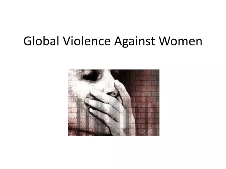 global violence against women