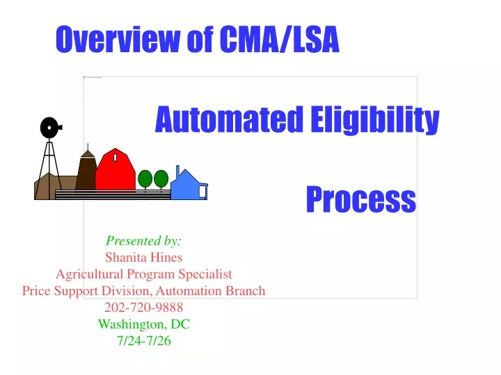 overview of cma lsa automated eligibility process