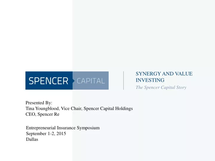 synergy and value investing