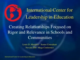 International Center for  Leadership in Education