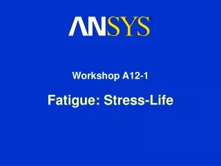 Fatigue: Stress-Life