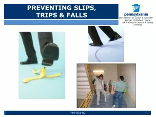 PREVENTING SLIPS,                                                     TRIPS &amp; FALLS