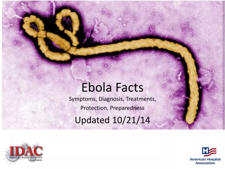 ebola facts