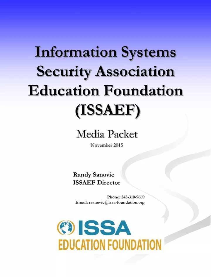 information systems security association education foundation issaef