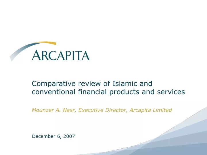 comparative review of islamic and conventional financial products and services