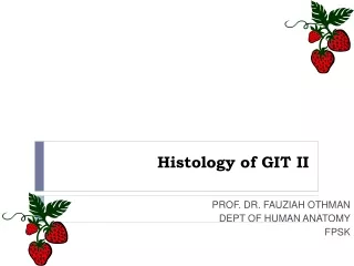 Histology of GIT II