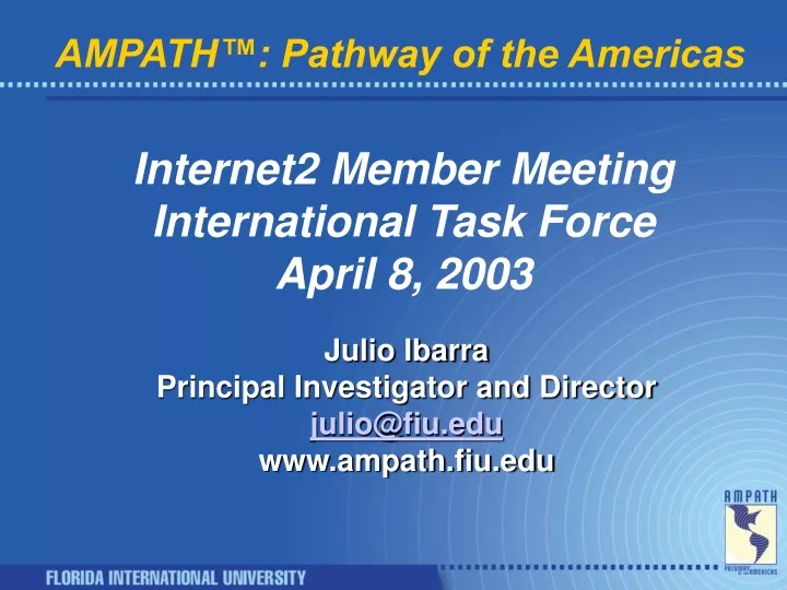 ampath pathway of the americas