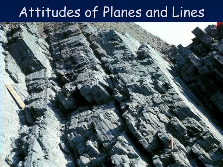 attitudes of planes and lines