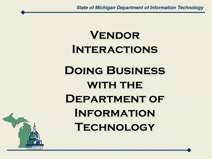 state of michigan department of information