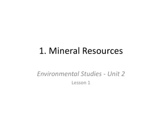 1. Mineral Resources