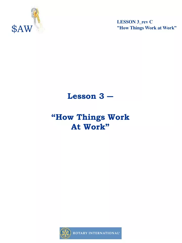 lesson 3 rev c how things work at work