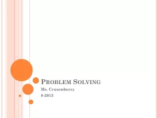 Problem Solving