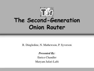 The Second-Generation  Onion Router