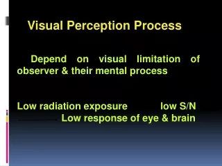 Visual Perception Process