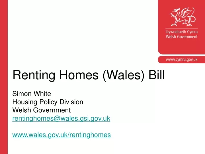 renting homes wales bill
