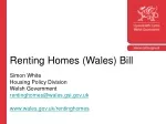 Improving Renting Homes in Wales Bill: Clarity and Security for Tenants - slide 1