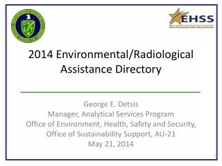 2014 Environmental/Radiological  Assistance Directory