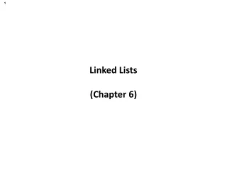 Linked Lists (Chapter 6)