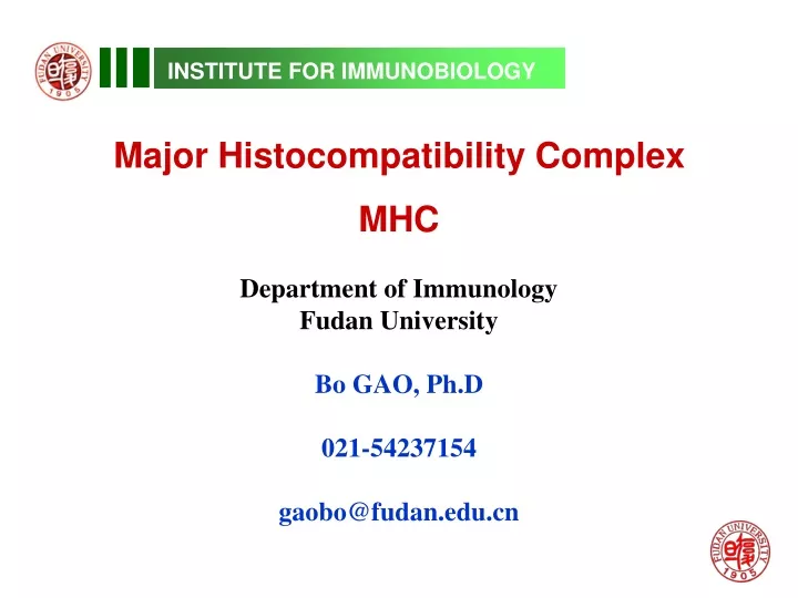 institute for immunobiology