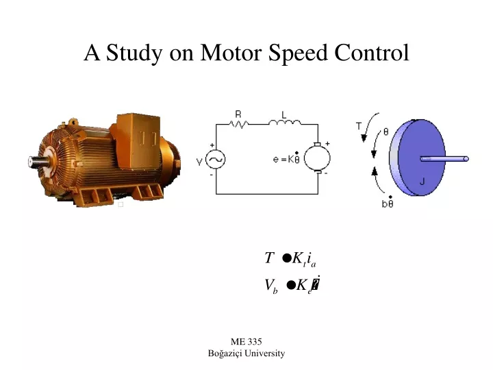 a study on motor speed control