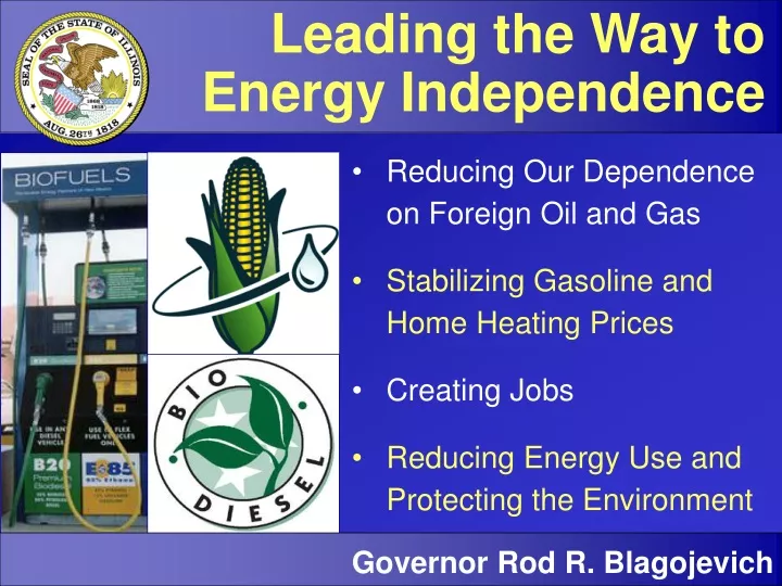 leading the way to energy independence