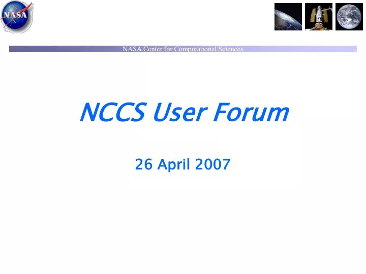 nccs user forum