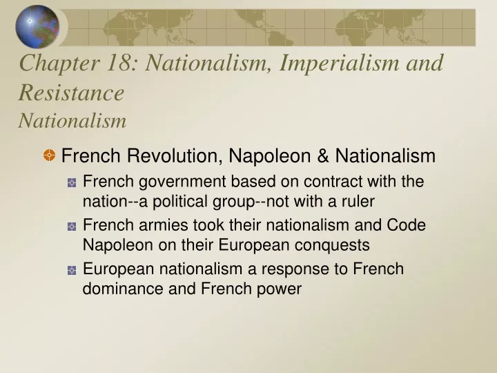 chapter 18 nationalism imperialism and resistance nationalism