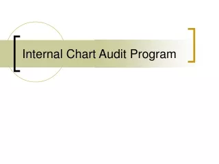 Internal Chart Audit Program