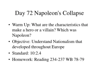 Day 72 Napoleon's Collapse