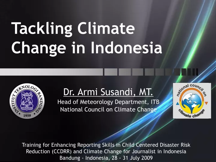 tackling climate change in indonesia