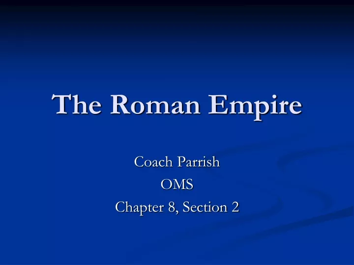 the roman empire