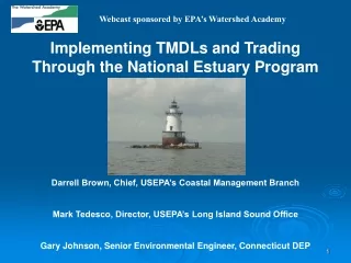 Implementing TMDLs and Trading Through the National Estuary Program