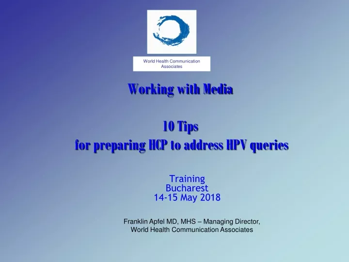 working with media 10 tips for preparing hcp to address hpv queries