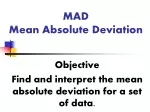 PPT - Mean Absolute Deviation PowerPoint Presentation, free download ...