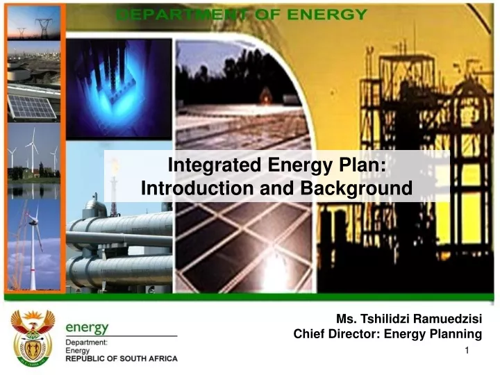 integrated energy plan introduction and background