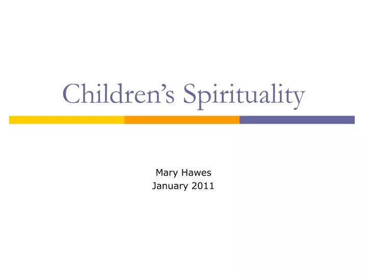 children s spirituality