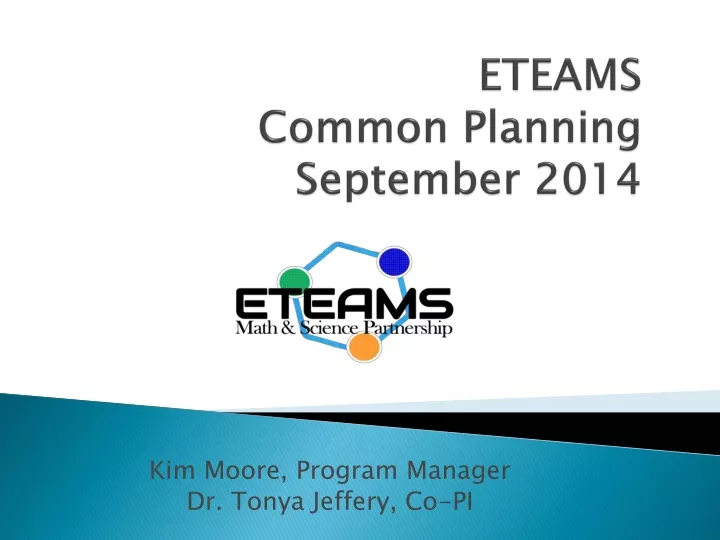 eteams common planning september 2014
