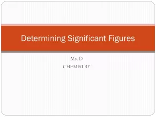 Determining Significant Figures