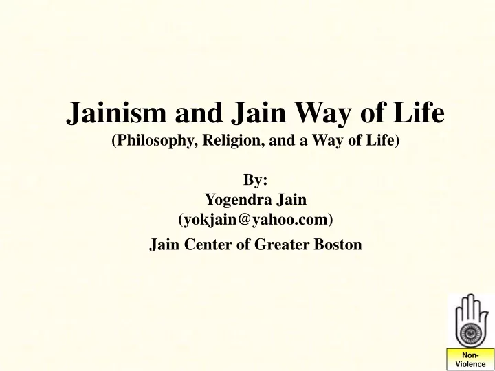 jainism and jain way of life philosophy religion