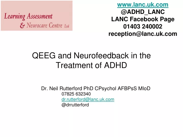 qeeg and neurofeedback in the treatment of adhd