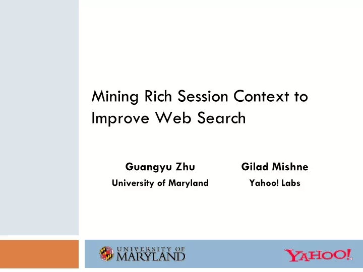 mining rich session context to improve web search