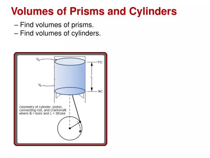 volumes of prisms and cylinders