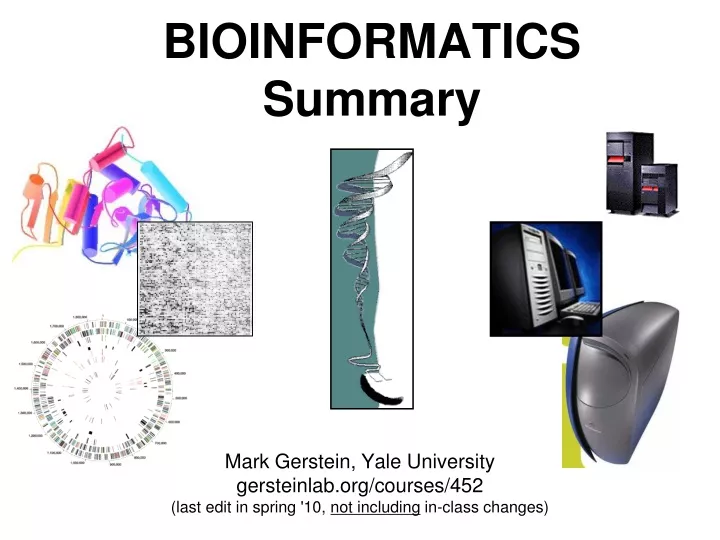 bioinformatics summary