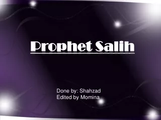 Prophet  Salih