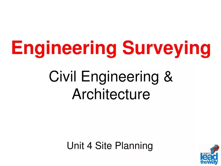 engineering surveying civil engineering