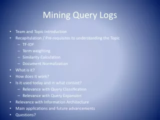 Mining Query Logs