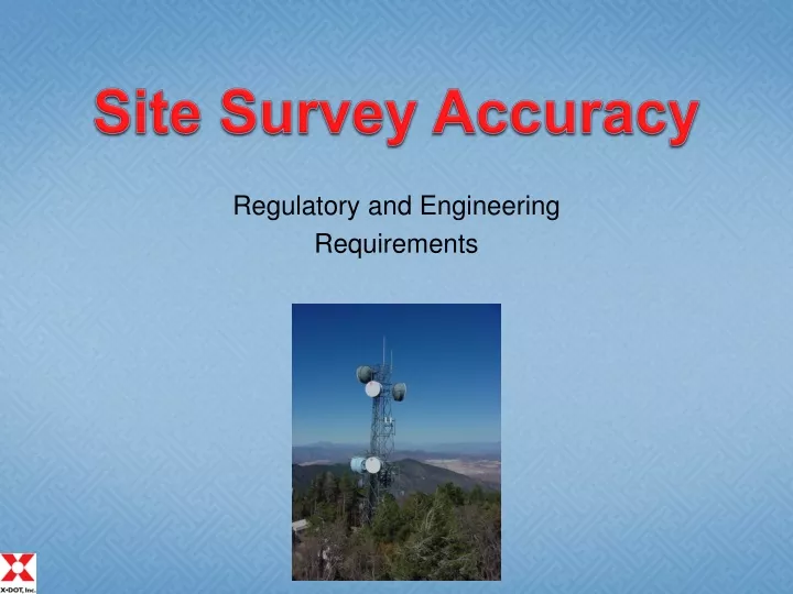 site survey accuracy