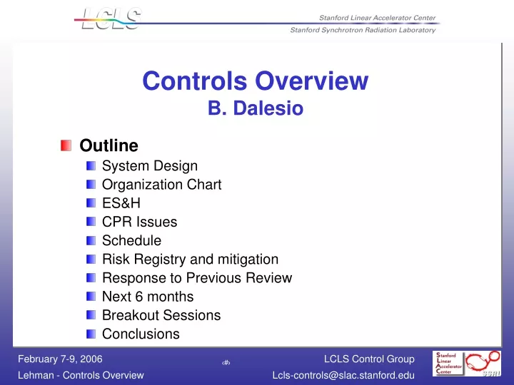 controls overview b dalesio